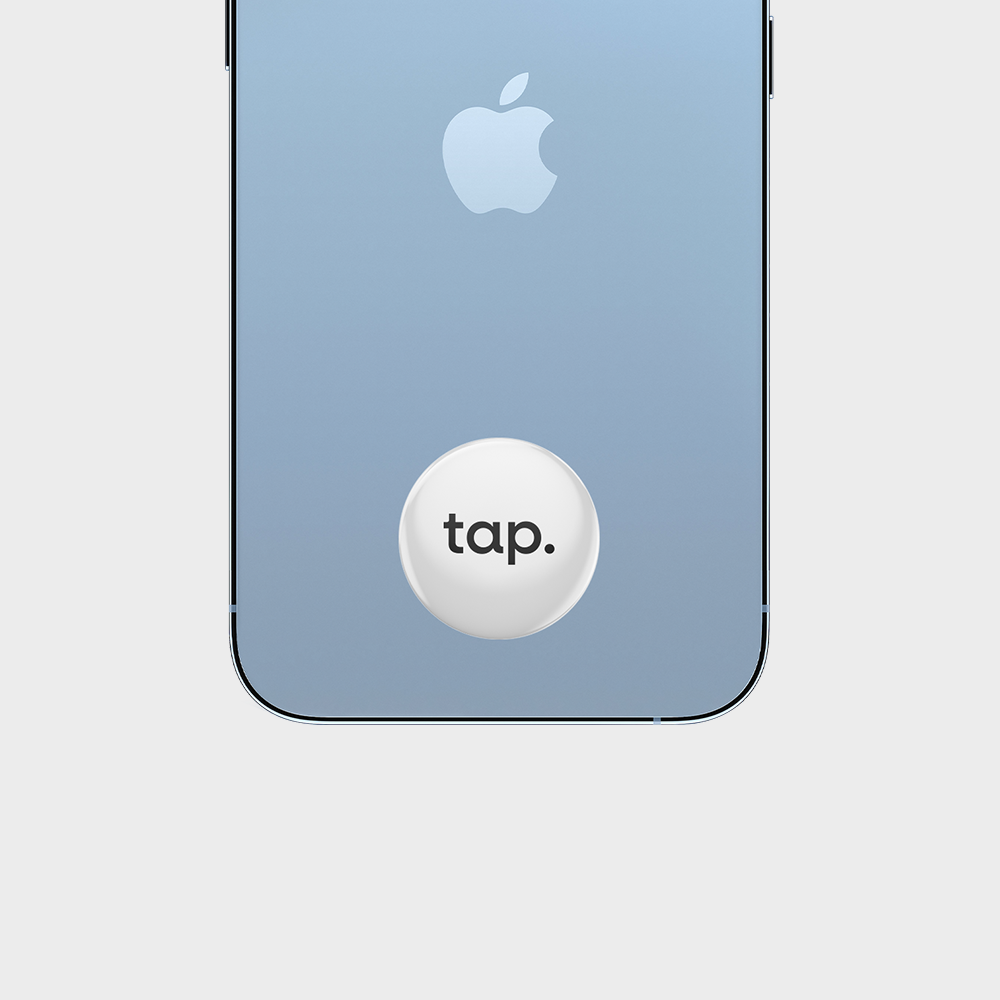 Tap NFC Sticker - Share Everything With A Tap - White