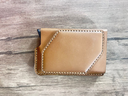 Card holder leather handmade + NFC embedded + Rfid blocker +  Proximity chip for access control and elevators