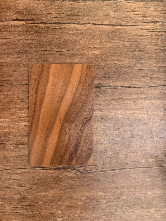 NFC Egypt NFC wood card (Blacknut) laser printed