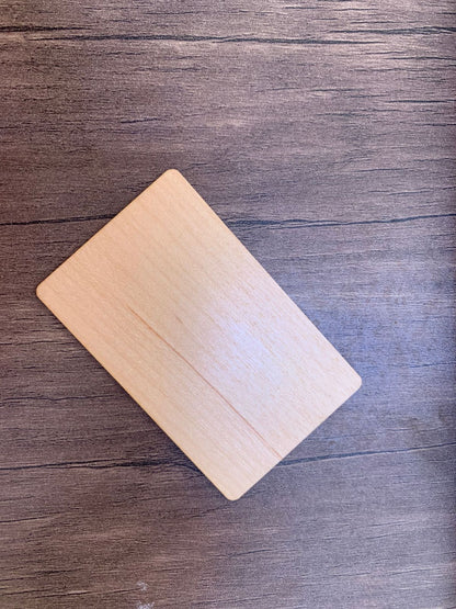 NFC Egypt NFC wood card (Maple) laser printed