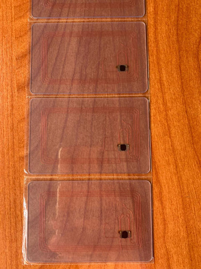 NFC Egypt Cards Ntag215 Cards Rewritable Transparent