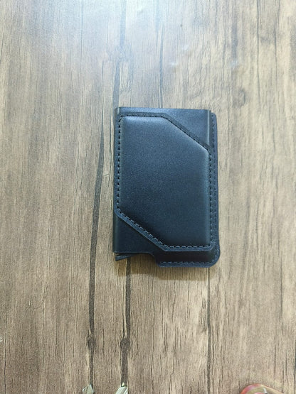 Card holder leather handmade + NFC embedded + Rfid blocker +  Proximity chip for access control and elevators