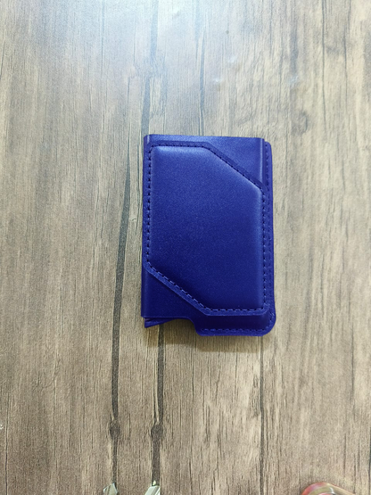 Card holder leather handmade + NFC embedded + Rfid blocker +  Proximity chip for access control and elevators