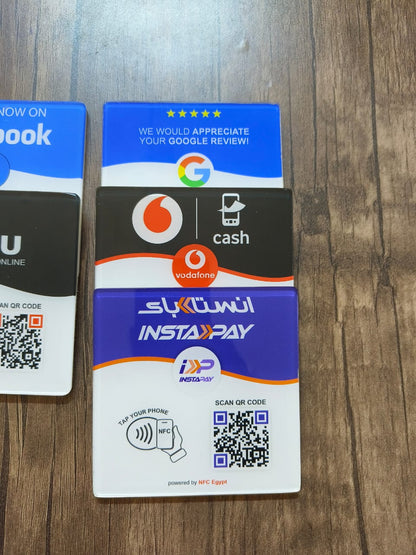 Coaster acrylic 10x10cm NFC + Qr Dynamic changeable