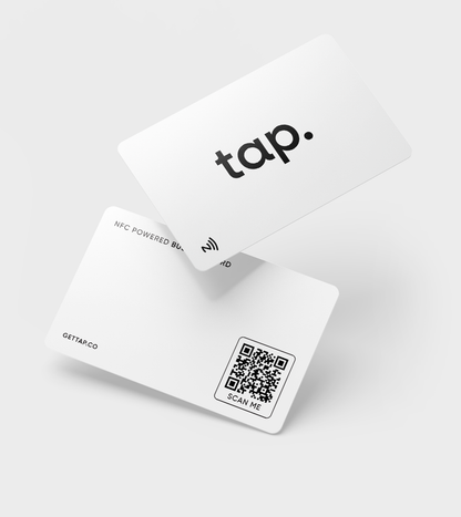 Tap NFC Business Card - Share Everything With A Tap - White