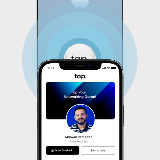Tap NFC Sticker - Share Everything With A Tap - White