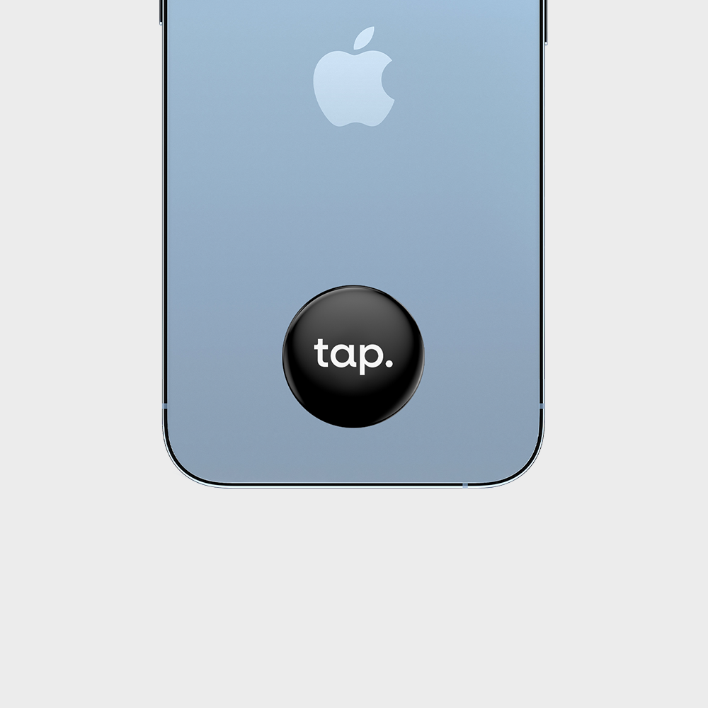 Tap NFC Sticker - Share Everything With A Tap - Black