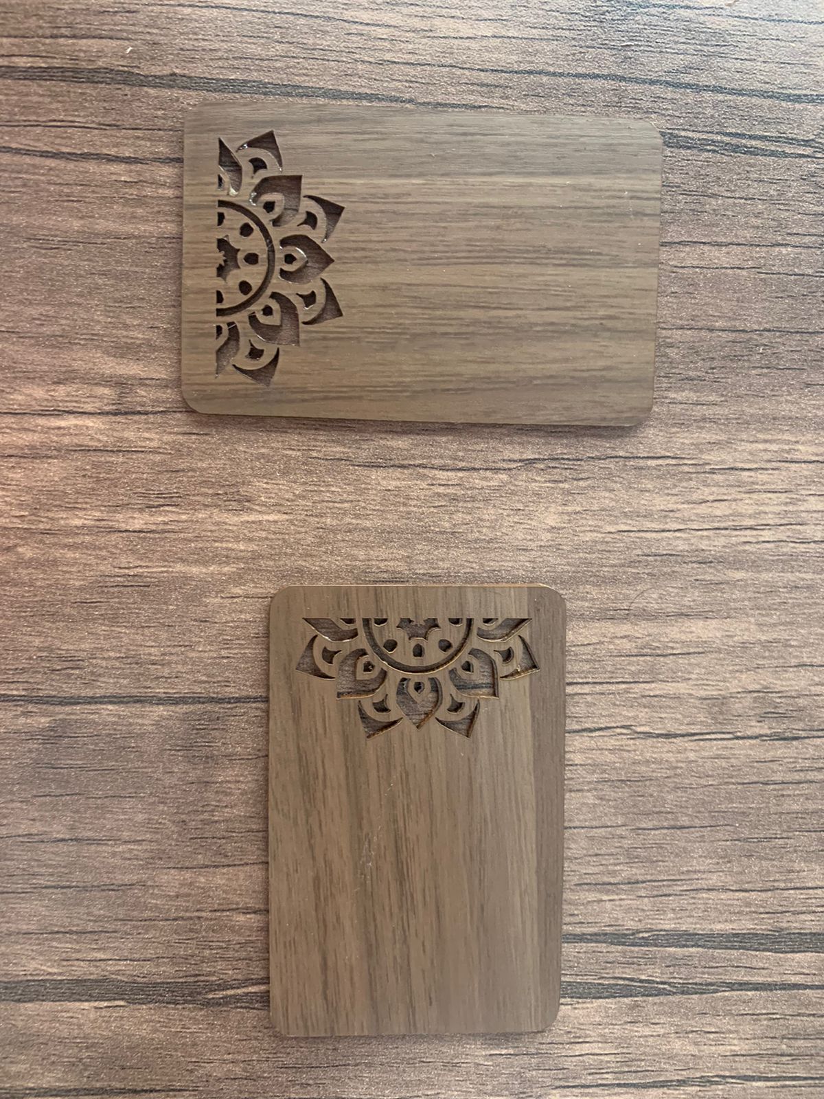 NFC Egypt NFC wood card (Darken Brown) Arabisk Islamic arts drawn 10 PCs