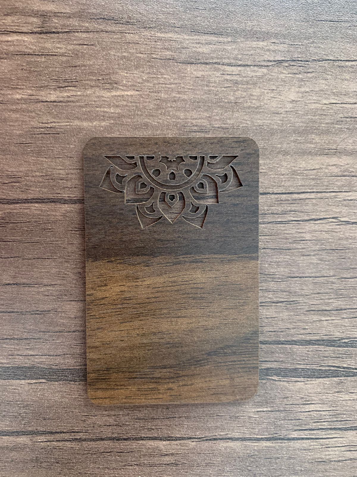 NFC Egypt NFC wood card (Darken Brown) Arabisk Islamic arts drawn 10 PCs