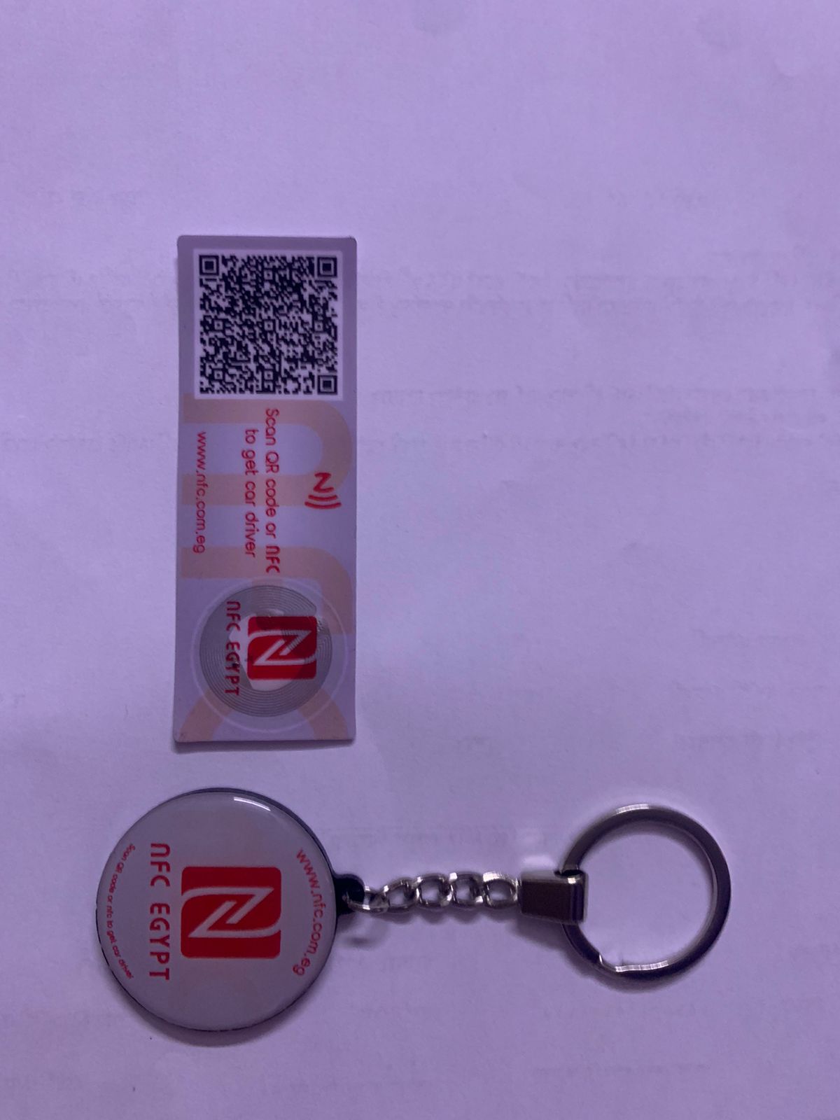 NFC Sticker & QR for cars and shops 10 PCs